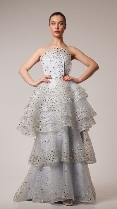 Magic of Crystals in an Enchanting Gown