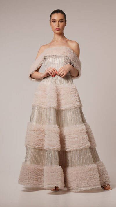 Ruffled Tulle Dress